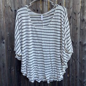 Xhilaration Striped Poncho Top